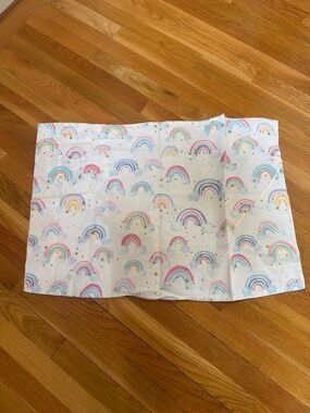 Pottery barn kids rainbow pillowcase